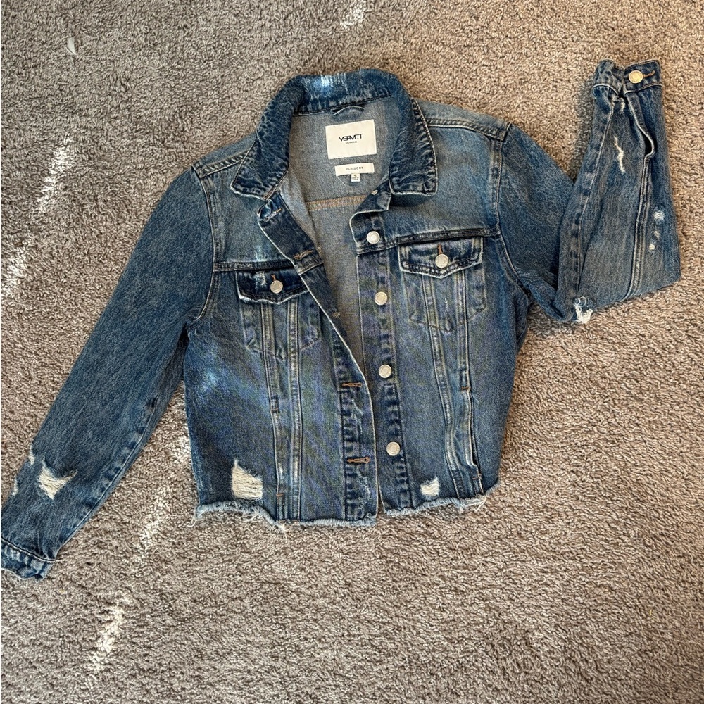 Distressed Denim Jacket